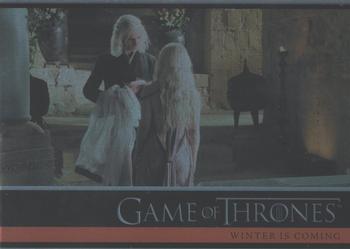 2012 Rittenhouse Game of Thrones Season 1 - Foil #03 Across the Narrow Sea, Viserys Targaryen prepares Front
