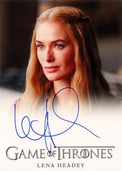 2012 Rittenhouse Game of Thrones Season 1 - Autographs Full Bleed #NNO Lena Headey Front