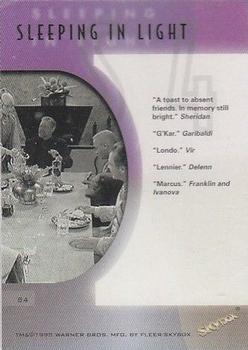 1998 Fleer Babylon 5 Season 5 - Sleeping in Light #S4 The Banquet Back