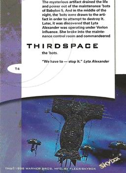1998 Fleer Babylon 5 Season 5 - Thirdspace #T4 Bots Are Drawn Back