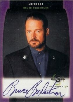1998 Fleer Babylon 5 Season 5 - Autographs #A01 Bruce Boxleitner Front