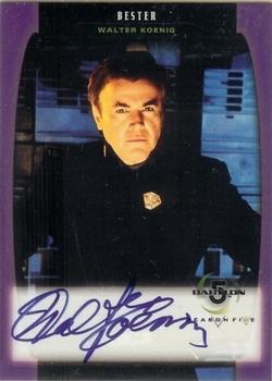 1998 Fleer Babylon 5 Season 5 - Autographs #A03 Walter Koenig Front
