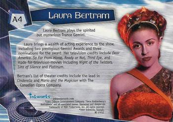 2001 Inkworks Andromeda Season 1 - Autographs #A4 Laura Bertram Back