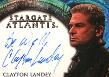 2006 Rittenhouse Stargate Atlantis Season 2 - Autographs #NNO Clayton Landey Front