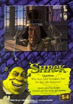 2001 Dart Shrek - Stand-Up Characters #S-4 Lord Farquaad Back