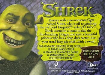 2001 Dart Shrek - Promos #NNO Shrek Back