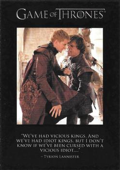 2013 Rittenhouse Game of Thrones Season 2 - Quotable Game of Thrones #Q19 Tyrion Lannister / King Joffrey Front