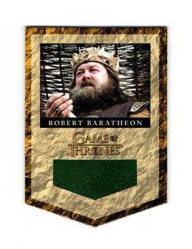 2013 Rittenhouse Game of Thrones Season 2 - House Banner Relics #RB1 Robert Baratheon Front