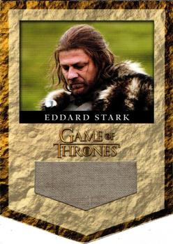 2013 Rittenhouse Game of Thrones Season 2 - House Banner Relics #RS1 Eddard Stark Front