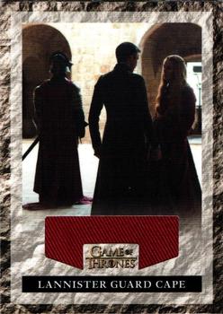 2013 Rittenhouse Game of Thrones Season 2 - Costume Relics #RLG1 Lannister Guard Cape Front