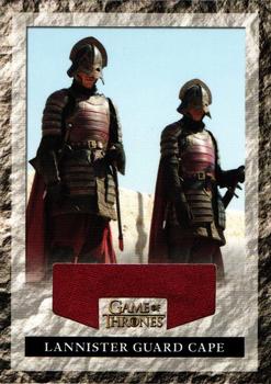 2013 Rittenhouse Game of Thrones Season 2 - Costume Relics #RLG2 Lannister Guard Cape Front