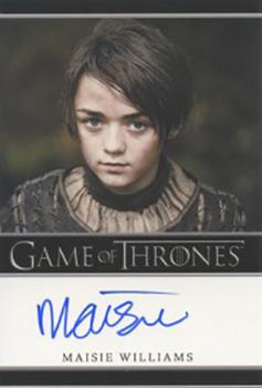 2013 Rittenhouse Game of Thrones Season 2 - Autographs Bordered #NNO Maisie Williams Front