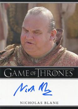 2013 Rittenhouse Game of Thrones Season 2 - Autographs Bordered #NNO Nicholas Blane Front