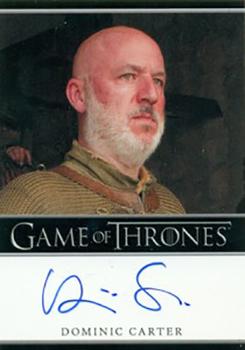 2013 Rittenhouse Game of Thrones Season 2 - Autographs Bordered #NNO Dominic Carter Front