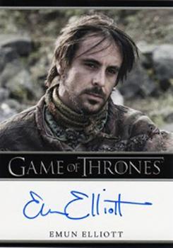 2013 Rittenhouse Game of Thrones Season 2 - Autographs Bordered #NNO Emun Elliott Front