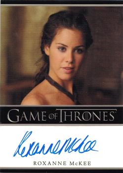 2013 Rittenhouse Game of Thrones Season 2 - Autographs Bordered #NNO Roxanne McKee Front