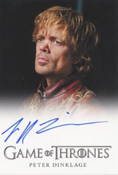 2013 Rittenhouse Game of Thrones Season 2 - Autographs Full Bleed #NNO Peter Dinklage Front