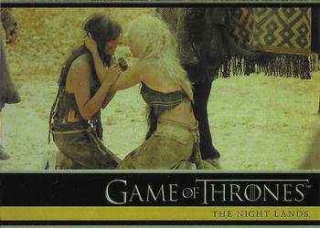 2013 Rittenhouse Game of Thrones Season 2 - Foil Holo #05 Far away in the Red Waste, a riderless horse returns... Front