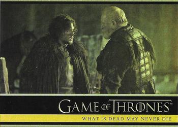 2013 Rittenhouse Game of Thrones Season 2 - Foil Holo #07 Craster, incensed at Jon Snow's spying, demands that... Front