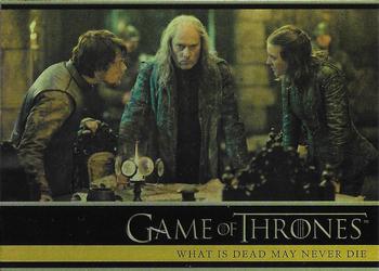 2013 Rittenhouse Game of Thrones Season 2 - Foil Holo #08 Theon Greyjoy is insulted to learn that his sister... Front