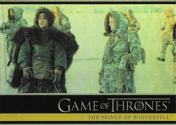 2013 Rittenhouse Game of Thrones Season 2 - Foil Holo #22 Theon Greyjoy's sister, Yara, comes to Winterfell... Front