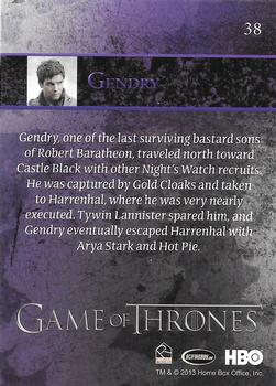 2013 Rittenhouse Game of Thrones Season 2 - Foil Holo #38 Gendry Back