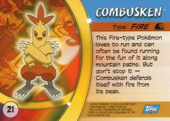 2004 Topps Pokemon Advanced Challenge #21 Combusken Back