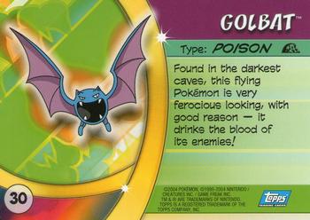 2004 Topps Pokemon Advanced Challenge #30 Golbat Back