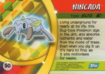 2004 Topps Pokemon Advanced Challenge #50 Nincada Back