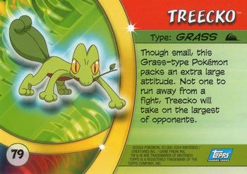 2004 Topps Pokemon Advanced Challenge #79 Treecko Back