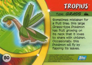 2004 Topps Pokemon Advanced Challenge #80 Tropius Back