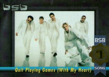 2000 Winterland Backstreet Boys Black and Blue - #1 Album/Song #3 Quit Playing Games (With My Heart) Front
