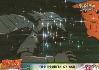 1999 Topps Pokemon the First Movie - Blue Topps Logo #38 The Rebirth of Ash Front