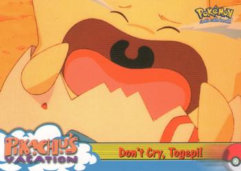 1999 Topps Pokemon the First Movie - Blue Topps Logo #43 Don't Cry, togepi! Front
