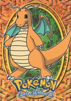 1999 Topps Pokemon the First Movie - Blue Topps Logo #E12 #149 Dragonite - Stage 3 Front