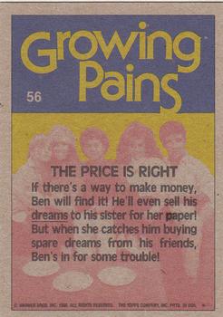 1988 Topps Growing Pains #56 The Price Is Right Back