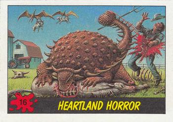 1988 Topps Dinosaurs Attack! #16 Heartland Horror Front