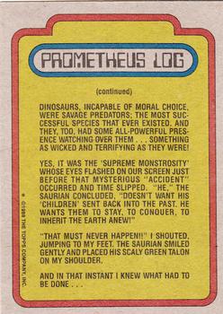 1988 Topps Dinosaurs Attack! #29 Monster in the Museum Back