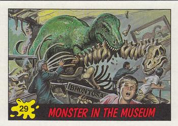 1988 Topps Dinosaurs Attack! #29 Monster in the Museum Front