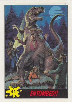1988 Topps Dinosaurs Attack! #41 Entombed!! Front