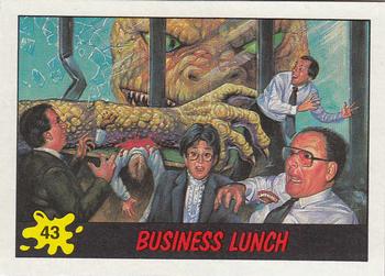 1988 Topps Dinosaurs Attack! #43 Business Lunch Front