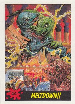 1988 Topps Dinosaurs Attack! #44 Meltdown!! Front