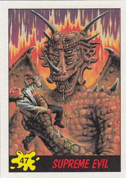 1988 Topps Dinosaurs Attack! #47 Supreme Evil Front