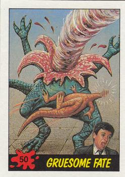 1988 Topps Dinosaurs Attack! #50 Gruesome Fate Front