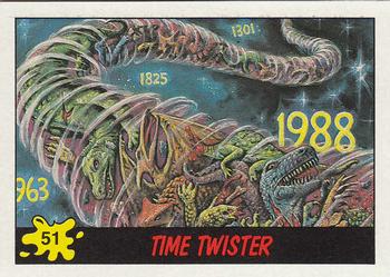 1988 Topps Dinosaurs Attack! #51 Time Twister Front