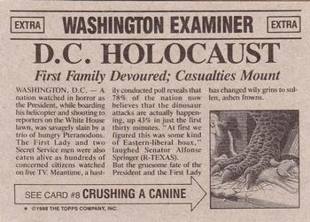 1988 Topps Dinosaurs Attack! #7 D.C. Holocaust Back