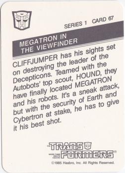 1985 Hasbro Transformers #67 Megatron in the Viewfinder Back