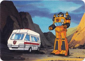 1985 Hasbro Transformers #70 Ratchet and Sunstreaker Front