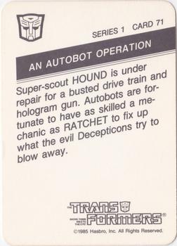 1985 Hasbro Transformers #71 An Autobot Operation Back