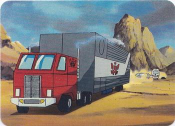1985 Hasbro Transformers #74 Optimus Prime Rolls into Battle Front